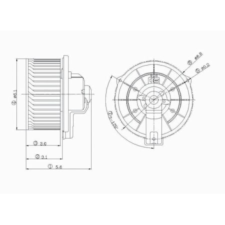 Gpd Blower Motor, 2311263 2311263